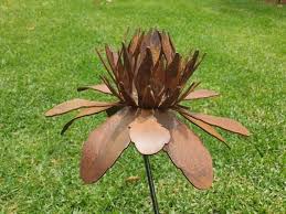 Waratah Flower Garden Stake Australian