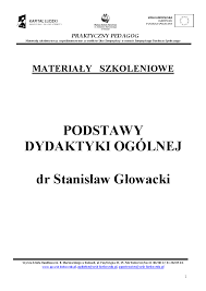 Materiały szkoleniowe - Podstawy dydaktyki ogólnej - Pobierz pdf z Docer.pl