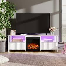 Farmhouse Fireplace Tv Stand For 75