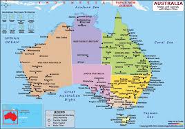 australia map hd political map of