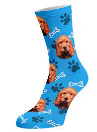 Design your socks with face. Personalised Dog Socks Pawsify