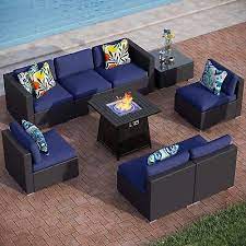 Patio Furniture Set With Fire Gas Pit