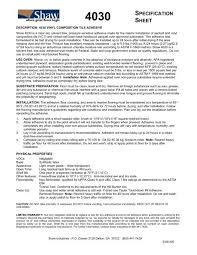 shaw 4030 material safety data sheet