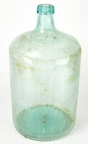 Antique Glass 5 Gallon Water Jug W