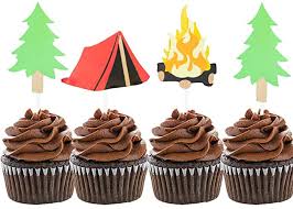October 17, 2019 in life, holidays/seasonal. Amazon Com Laventy Set Of 24 Camping Cupcake Toppers Camping Birthday Party Decor Woodlands Party Decor Happy Camper Party Decor Lumberjack Party Decor One Happy Camper Theme Birthday Picks Camp Party Decorations Tent