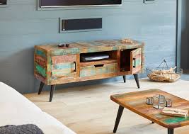 Langford Reclaimed Wood Wide Tv Cabinet
