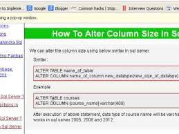 how to alter column size in sql server
