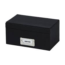 These come in 3 sizes. J Burrows Business Card Box Black Officeworks