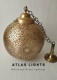Ceiling Lamp Moroccan Pendant Brass Lights Vintage Lamp