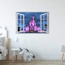 Wall Sticker Disney Castle Violet 3d