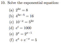 solve the exponential equation b 43x