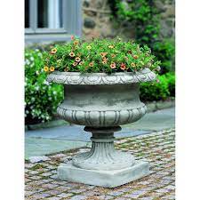 lanciano urn cast stone fluted planters