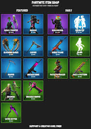 All featured and daily items currently in the shop. Fnbr Co On Twitter Fortnite Item Shop For October 31st 2019 Https T Co Nxpckxmqqb Use Creator Code Fnbr If You D Like To Support Us Https T Co 8gf7gcwyio