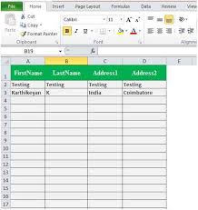 html form to excel sheet using