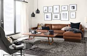 Hess Leather Sofa With Chaise