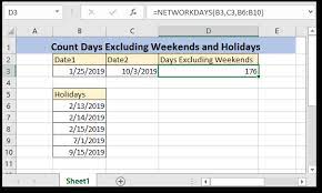 excel formula count days between two