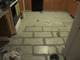 installing a kitchen vinyl tile floor