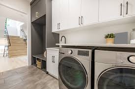 how deep should laundry room cabinets