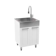 rugged tub 24 in white utility cabinet