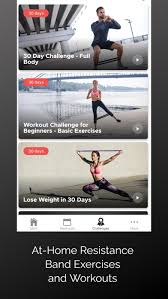 resistance band workout plan apps