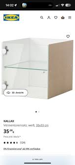 Ikea Kallax Vitrinentür Weiß Glas 4