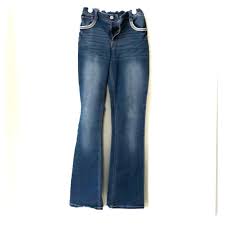 Girls Faded Glory Adjustable Waist Jeans