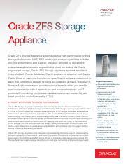 oracle zfs storage appliance systems