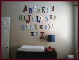 Wooden Wall Letters Alphabet Set