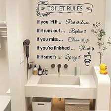 Vinyl Wall Decal Home Stickers Toilet