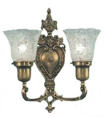 Victorian Style Double Wall Sconce 2 Arm Up Light Electric Fixture 266 Dba Es