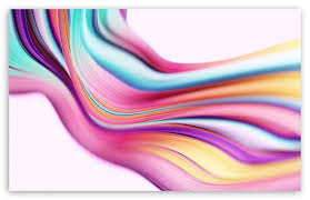 Colorful Abstract Wave White Background