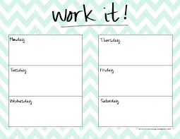 Best Photos Of Weekly Workout Schedule Template Fitness
