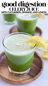 good digestion celery juice the