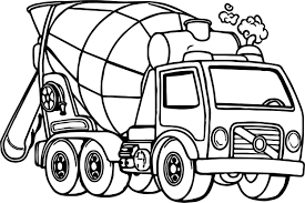 Printable coloring and activity pages are one way to keep the kids happy (or at least occupie. Cement Mixer Truck Coloring Page Free Printable Coloring Pages For Kids