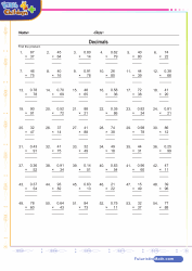 A person can also look at multiplication with decimals worksheets image gallery that many of us get prepared to get the image you are searching for. Decimals Multiplication