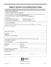 16 Printable Direct Deposit Authorization Form Doc Templates