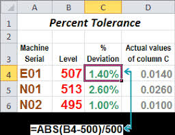 how to calculate percent deviation