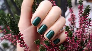 dark green nail polish is trending for