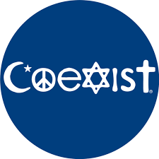 · the definition of coexist means to live with or close to another usually in peace. Religions Coexist Button