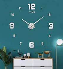 Siemoo 3d Frameless Diy Wall Clock