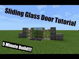 Sliding Glass Door Minecraft Tutorial