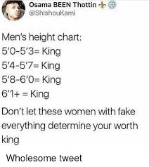 Osama Been Thottin Shishoukami Mens Height Chart 50 53