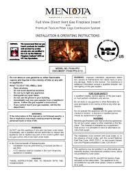 mendota gas fireplace insert fullview