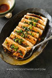 steamed tofu with soy garlic sauce