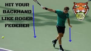 If we look at the. How To Hit Your Backhand Like Roger Federer Youtube
