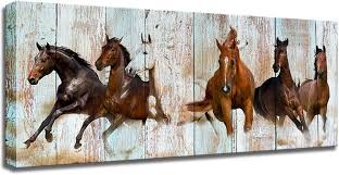 Horse Canvas Wall Art Racing Horses On
