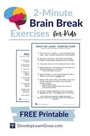 best educational brain break exercises
