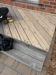 how to sand a cedar deck sand stain