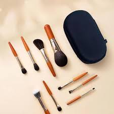 9pcs mini portable makeup brushes