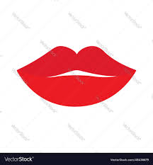 red female lips icon lipstick makeup